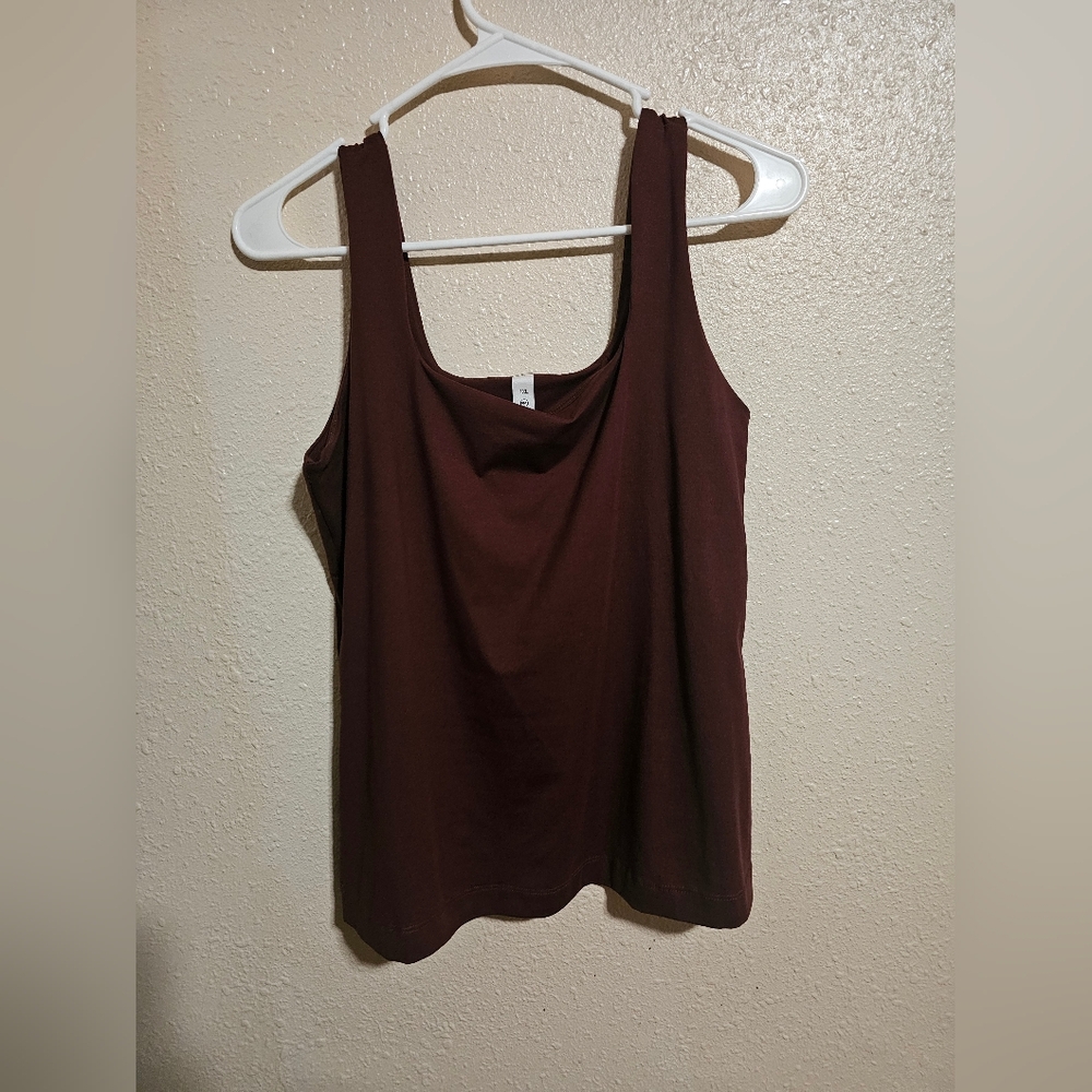 Women's Burgundy Tank Top Size 1xl